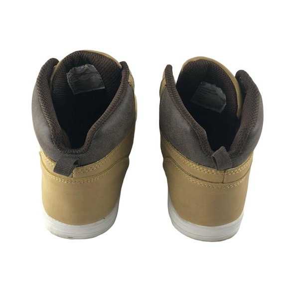 EUC Target Brand Boys High Top Faux Leather Shoes Size 4 - Picture 3 of 6